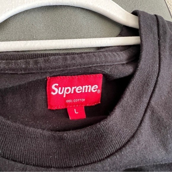 Supreme Printed Arc S/S Tee in Black - Picture 10 of 11